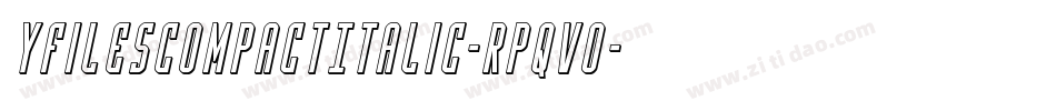 YFilesCompactItalic-Rpqvo字体转换