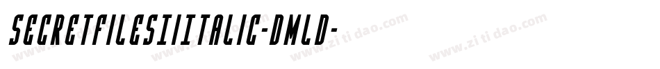 SecretFilesIiItalic-Dmld字体转换