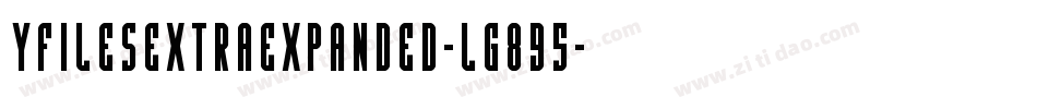 YFilesExtraExpanded-lg895字体转换