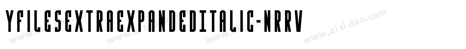 YFilesExtraExpandedItalic-nRrv1字体转换