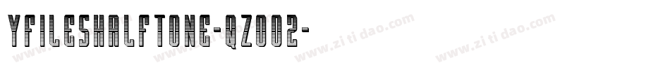 YFilesHalftone-qZ0o2字体转换