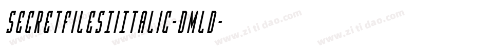 SecretFilesIiItalic-Dmld字体转换