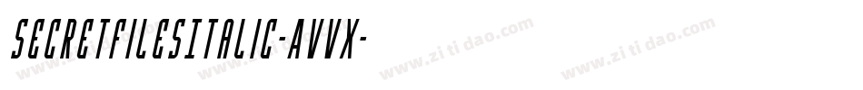 SecretFilesItalic-AvVx字体转换