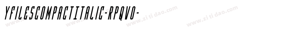YFilesCompactItalic-Rpqvo字体转换