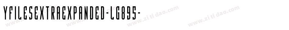 YFilesExtraExpanded-lg895字体转换