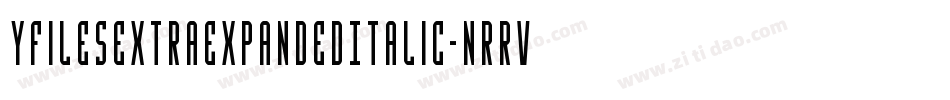 YFilesExtraExpandedItalic-nRrv1字体转换