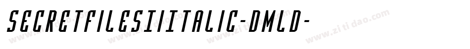 SecretFilesIiItalic-Dmld字体转换