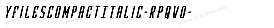 YFilesCompactItalic-Rpqvo字体转换