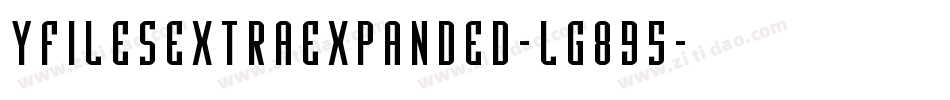 YFilesExtraExpanded-lg895字体转换