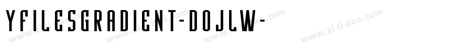 YFilesGradient-DOJLW字体转换