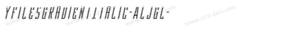 YFilesGradientItalic-ALJGL字体转换