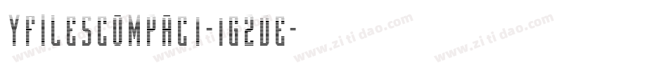 YFilesCompact-1G2De字体转换