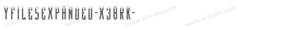YFilesExpanded-x38RK字体转换