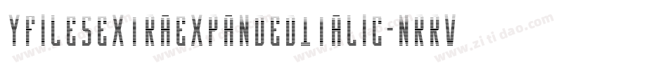 YFilesExtraExpandedItalic-nRrv1字体转换
