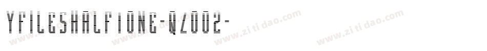 YFilesHalftone-qZ0o2字体转换