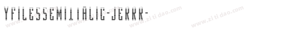 YFilesSemiItalic-jERrR字体转换