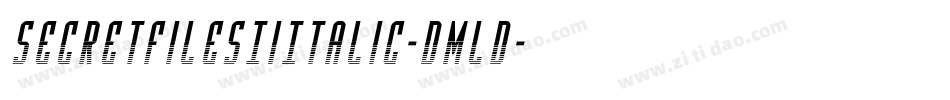SecretFilesIiItalic-Dmld字体转换