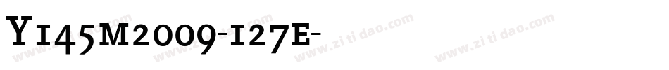 Y145m2009-127e字体转换