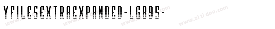 YFilesExtraExpanded-lg895字体转换