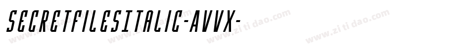 SecretFilesItalic-AvVx字体转换