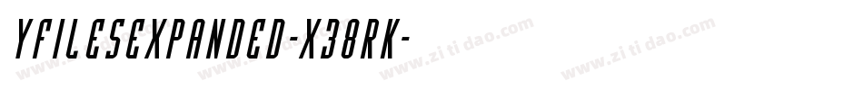 YFilesExpanded-x38RK字体转换