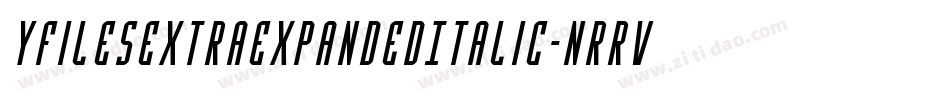 YFilesExtraExpandedItalic-nRrv1字体转换