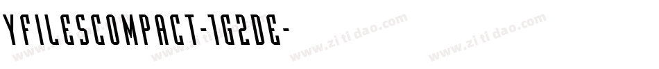 YFilesCompact-1G2De字体转换