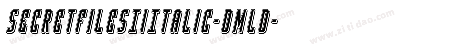 SecretFilesIiItalic-Dmld字体转换