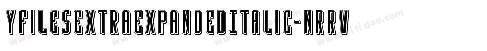 YFilesExtraExpandedItalic-nRrv1字体转换