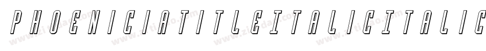 PhoeniciaTitleItalicItalic-y90Y字体转换