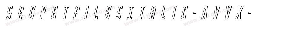 SecretFilesItalic-AvVx字体转换