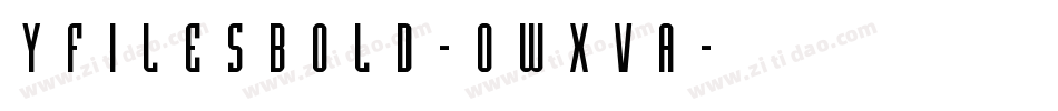 YFilesBold-owXva字体转换