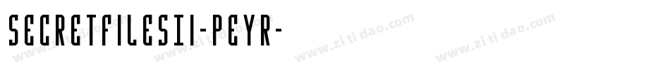 SecretFilesIi-pEYR字体转换