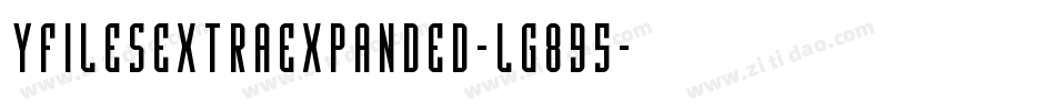 YFilesExtraExpanded-lg895字体转换