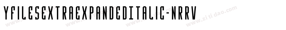 YFilesExtraExpandedItalic-nRrv1字体转换
