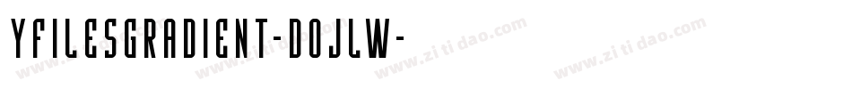 YFilesGradient-DOJLW字体转换