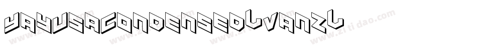YayUsaCondensed-Vanz字体转换