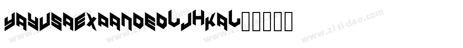 YayUsaExpanded-J7Ka字体转换