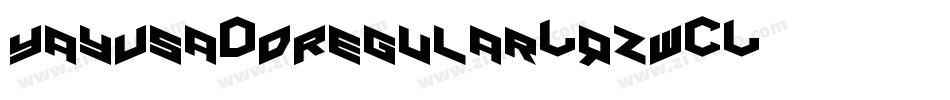 YayUsa3DRegular-qzW2字体转换