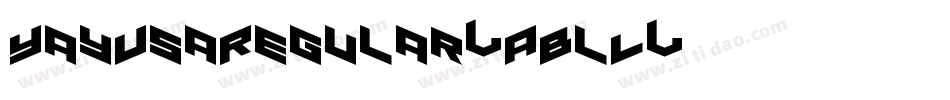 YayUsaRegular-ABlL字体转换