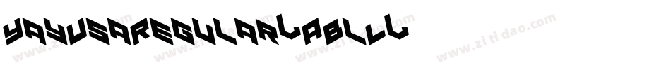 YayUsaRegular-ABlL字体转换