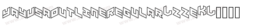 YayUsaOutlineRegular-zze0字体转换