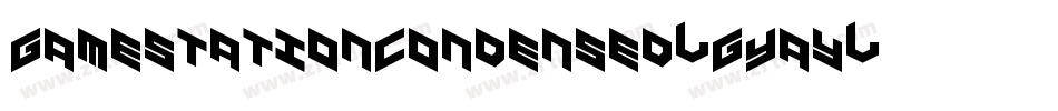 GamestationCondensed-GYay字体转换
