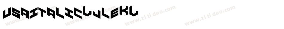 UsaItalic-jlE0字体转换