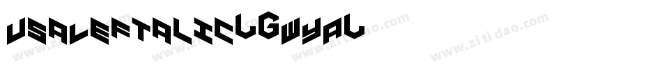 UsaLeftalic-6WYA字体转换