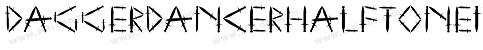 DaggerDancerHalftoneItalic-owM50字体转换