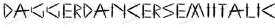 DaggerDancerSemiItalic-d9nPK字体转换