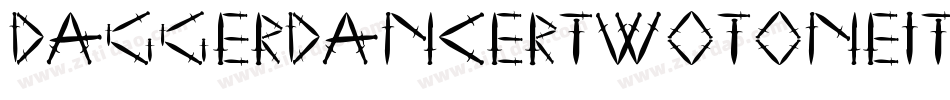 DaggerDancerTwotoneItalic-BWamx字体转换