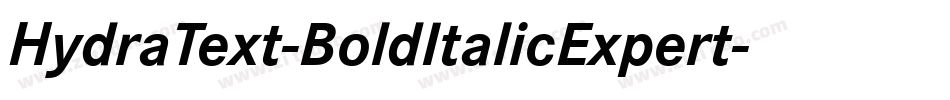 HydraText-BoldItalicExpert字体转换