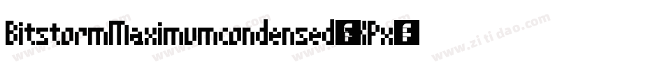 BitstormMaximumcondensed-rKPx字体转换